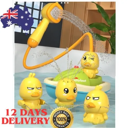 Baby Bath Toys With Shower Head Cute Duck Water Spray Shower Summer Toy Gifts