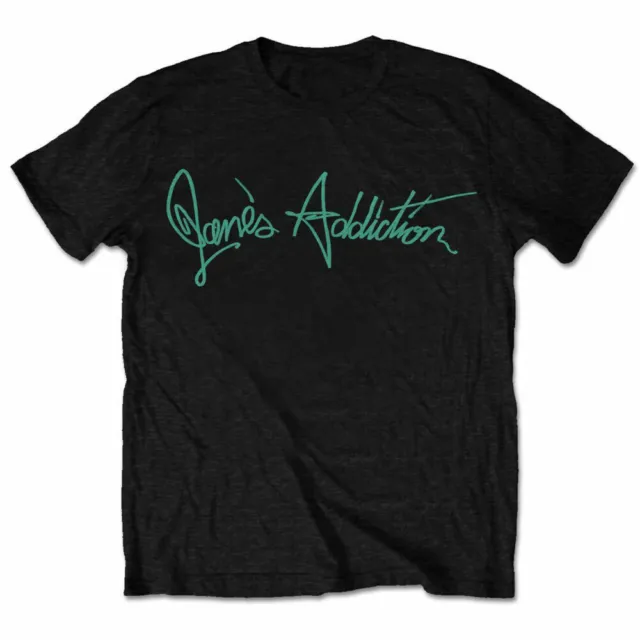 JANE'S ADDICTION - Unisex T- Shirt - Script - Black Cotton