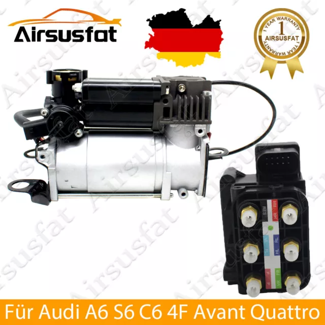 Luftfederung Kompressor+Luftfahrwerk Ventilblock für Audi A6 C6 4F 4F0616005F DE