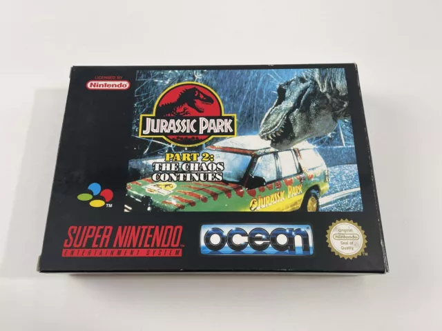 Super Nintendo Jurassic Park Part 2 ~ The Chaos Continues ~ EUR Excellent état
