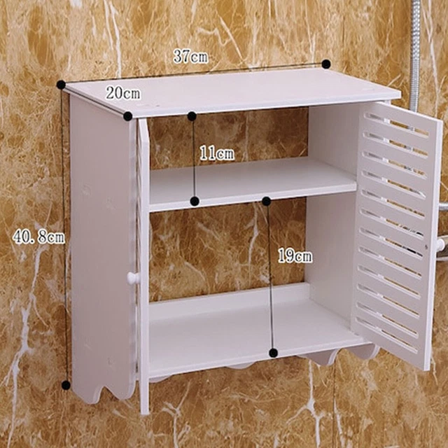 Armadio sospeso bianco armadio da bagno armadio sospeso armadio da parete armadio da bagno 2 animali