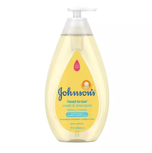 Johnson's Head-To-Toe Gentle Baby Body Wash & Shampoo, Tear-Free, Sulfate-Free.