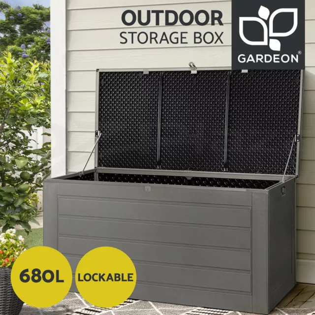 Gardeon Outdoor Storage Box 680L Garden Sheds Container Indoor Bench Tool Chest