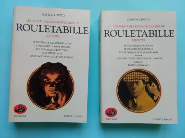 Les Aventures Extraordinaires De Rouletabille - Bouquins 1988 2Vol