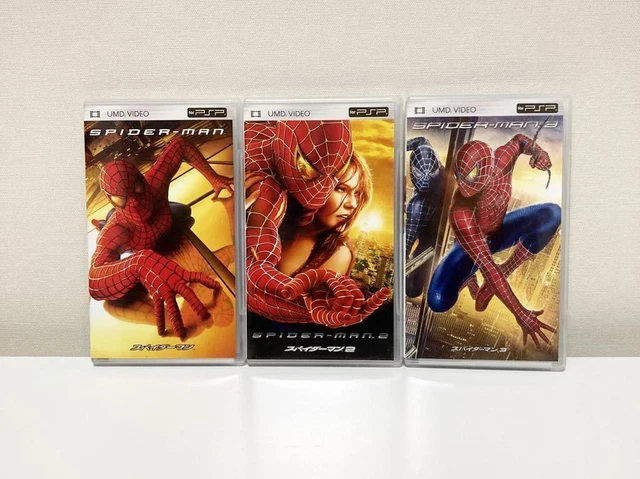 PSP UMD Video Spider-Man Series 3-Piece Set Japan a1