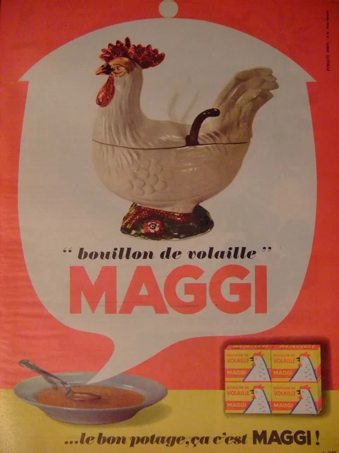 BOITE PUBLICITAIRE ANCIENNE Maggi Bouillon Gras Pas Kub EUR 13,00 - PicClick FR