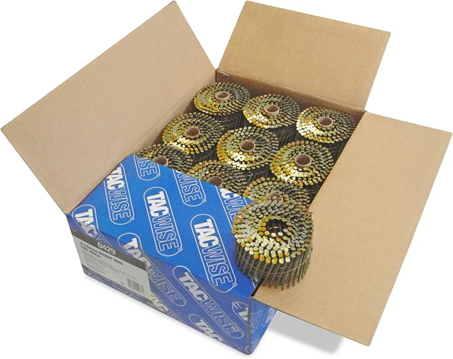 Tacwise 0429 2,7 x 64 mm helle Ringspulennägel für Nagelpistole (6000 Stück), Gold