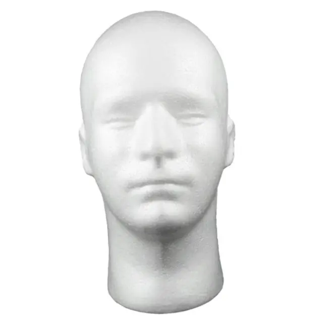 Perruques de cheveux en polystyrène pour hommes, modèle de tête de Mannequin