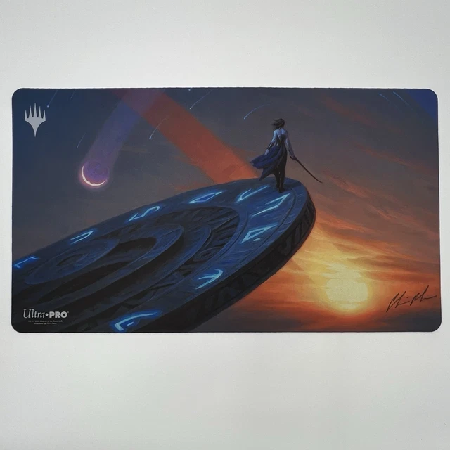 mtg プレイマット time walk サインド Chris Rahn サイン mtg プレイ