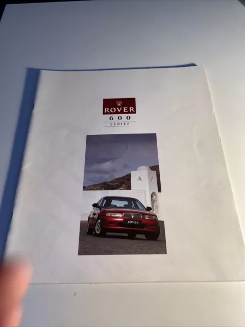 Rover 600 Series Car Sales Brochure 1994 Uk Market Saloon Large FREE POSTAGE