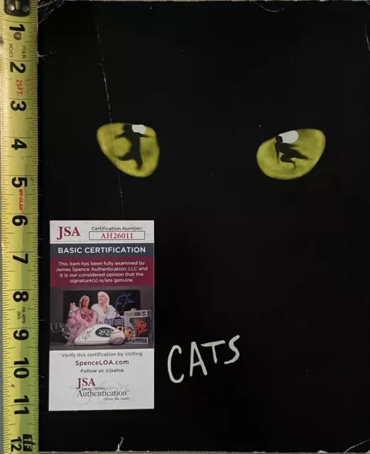 Andrew Lloyd Webber CATS Program Original Signed Program w/JSA COA