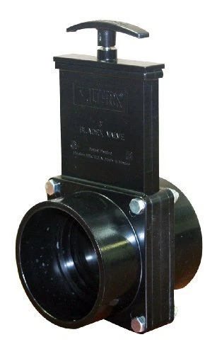 7301 ABS Gate Valve, Black, 3" Slip