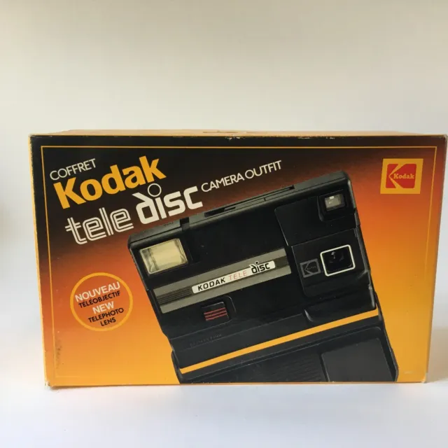 KODAK TELE DISC CAMERA Conjunto Teleobjetivo Hecho en EE. UU. con Caja De Colección