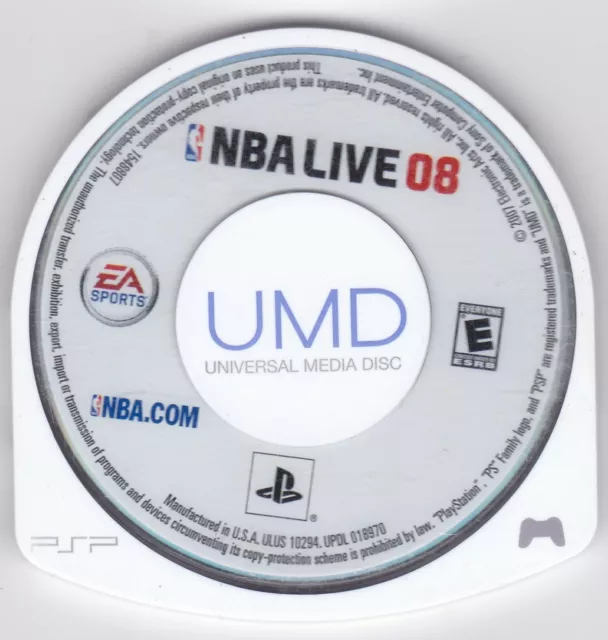 NBA LIVE 08 - Sony PSP UMD Video Game [2007](UMD ONLY) - TESTED