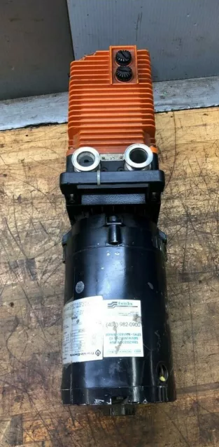 ALCATEL PASCAL 2021 ROTARY VACUUM PUMP W/ FRANKLIN 1301303105 motor Dual Stage ?