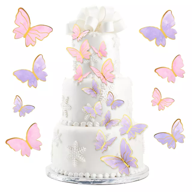 Mixed Size Cake Topper For Birthday Wedding Lively 3D