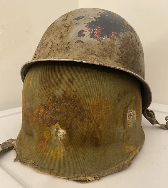 RARE WWII HAWLEY Liner FS SB Shell Helmet US Navy USS San Francisco ...