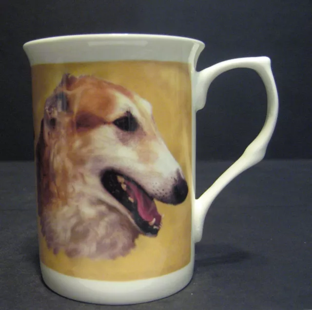 Borzoi Dog Fine Bone China Mug Cup Beaker