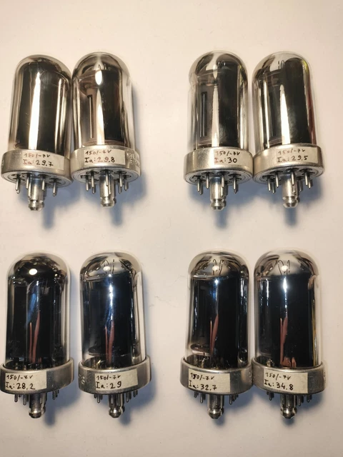 Paire De Tubes électroniques 5654 / 6AK5W / E95F / M8100 RTC - NOS (New Old Stock), étiquetés, Assortis - Neufs Jamais Utilisés