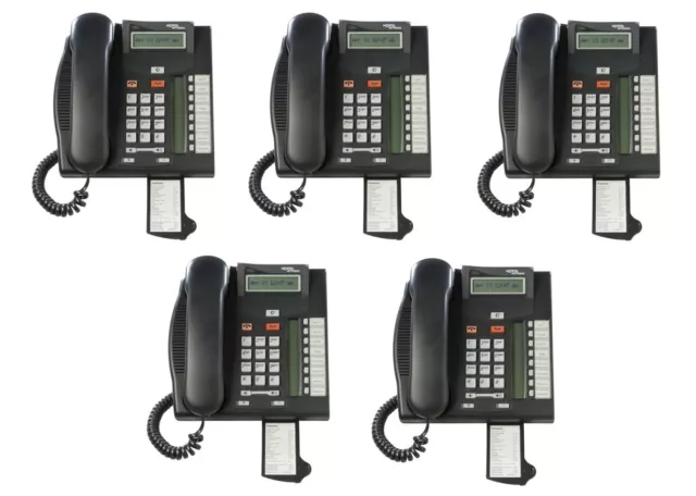 Nortel AKA Avaya Norstar T7208 Charcoal Phones NT8B26AABL QTY: 5