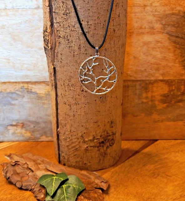 LITMAKERS Lebensbaum Anhänger Baum Des Lebens Kette Premium Schmuck Für