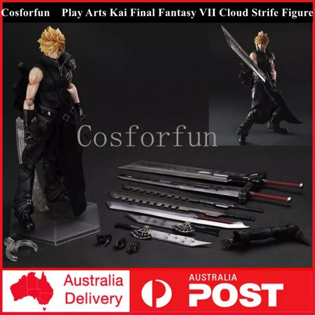 Play Arts Kai Final Fantasy VII Advent Children Cloud Strife Action Figure Boxed