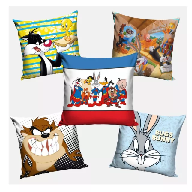 Looney Tunes Cushion Cover/Pillowcase 38 x 38 cm Various Designs Bugs Bunny