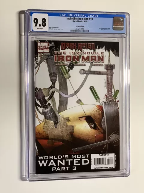 Invincible Iron Man 10 cgc 9.8 variant 2009