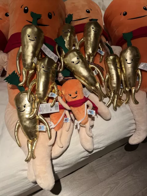 🎄✅ALDI Kevin The Carrot Gold Plush Christmas Toy Xmas 2023 Rare Collectible🥕⛄️