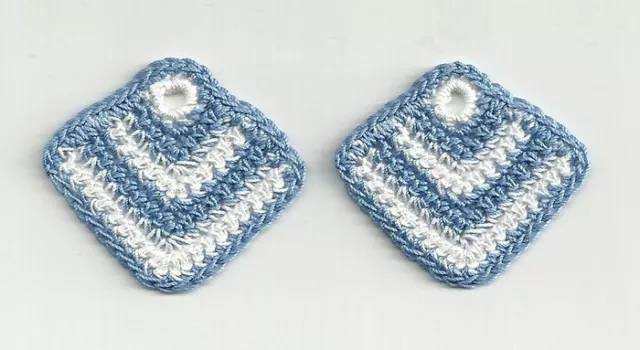 Topflappen mini Gr.3 x 3 cm für die Puppenstube