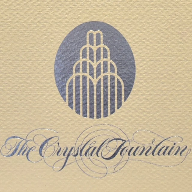 1984 THE CRYSTAL Fountain Restaurant Menu Marina Del Ray International