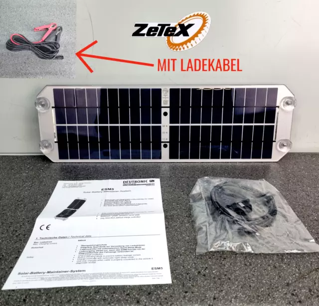 NUEVO 12V Cargador de batería solar universal para coche módulo solar con controlador de carga