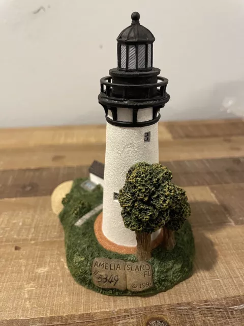 HARBOUR LIGHTS Amelia Island Lighthouse Florida #505 1997 NIB Completed 1839