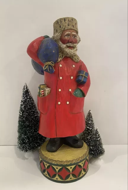 Leo Smith Folk Art AFRICAN AMERICAN HERITAGE SANTA Ltd Ed Hand Numbered 382/750