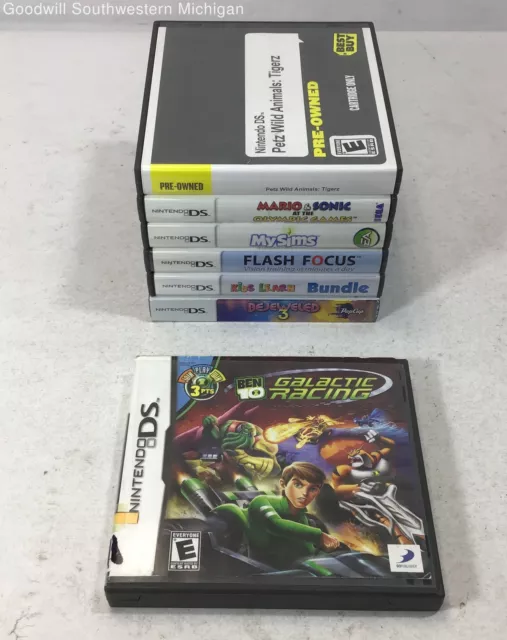 LOT 3 NINTENDO DS GAMES FLASH FOCUS SIMS 2 PETS 4 GAME PACK