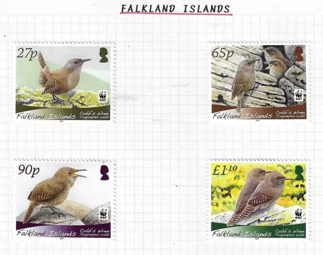 Falkland Islands 2009  BIRDS set of 4  MINT hinged