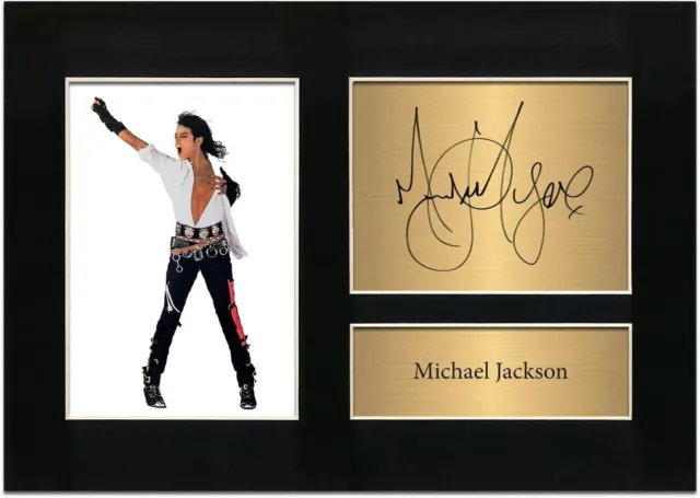 Michael Jackson A4 Signed Limited Edition Printed Memorabilia Poster