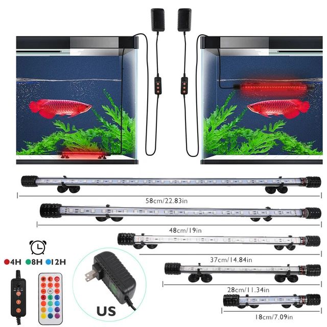 Aquarium Fish Tank Pond LED Strip Light Submersible Bar Light Remote Control NEW