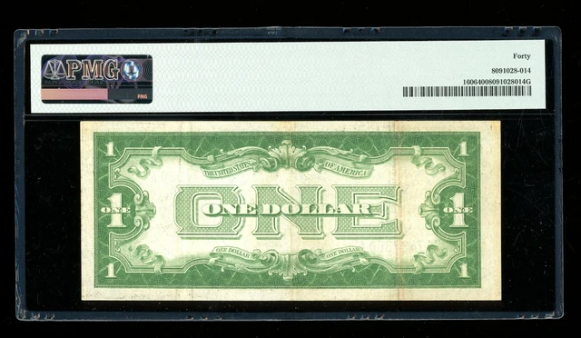 DBR 1934 $1 Silver Funnyback Fr. 1606 EA Block PMG XF-40 Serial E17437360A 2