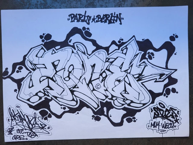 SEEK313 Blackbook 29x29cm Daté 1994! Signé ZENOY/JONONE/MODE2/BANDO