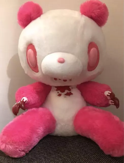 Chax-GP Gloomy Stuffed Bear Plush CGP-324 XL Panda Tone Neon Pink 32cm(12.5inch)