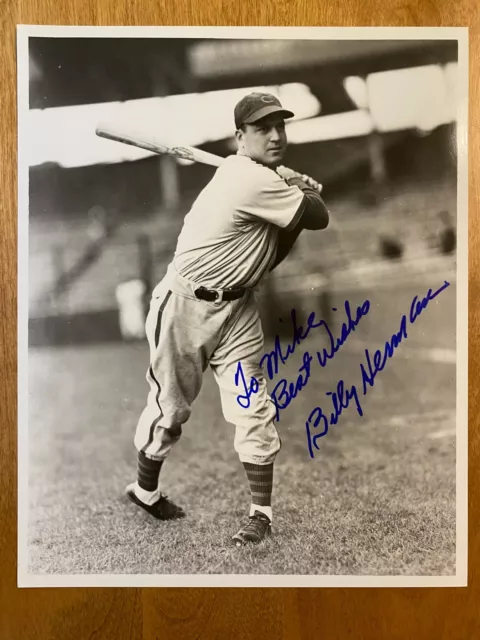 Billy Herman Signed To Mike 8x10 Photo Chicago Cubs MLB Baseball Auto HOF