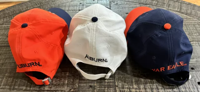 Set of 3 Auburn Tigers Men's Under Armour Sideline Hats 2