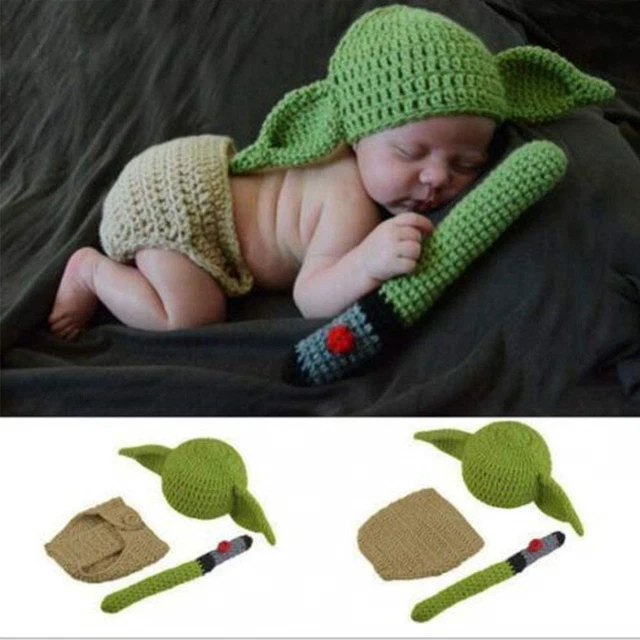 Set di accessori per fotografia bambini, completo abiti Yoda a...