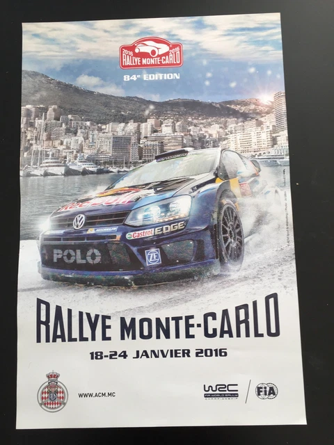 Poster Affiche Lancia Delta Biasion - Rallye Monte-Carlo 1987, WRC Martini