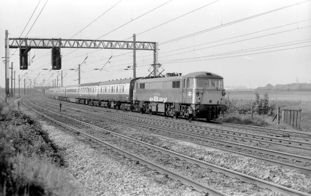 Railway Electric Negative Type 87 87019 Winwick 19/6/79 + Copyright