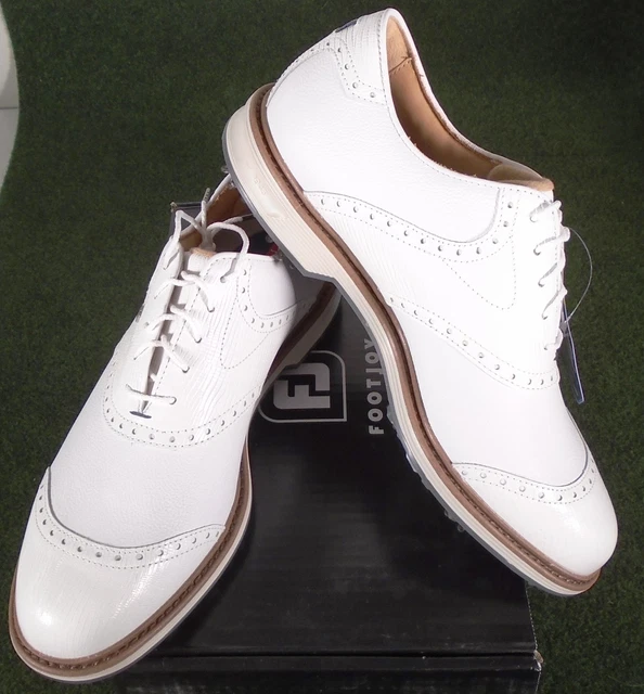 FOOTJOY PREMIERE DRYJOYS Series Wilcox Golf Shoes White Red  display picture 3