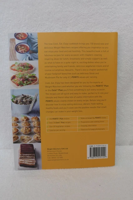 Weight Watchers Cook Eat Enjoy, by Tamsin Burnett-Hall, Paperback, 2007 2