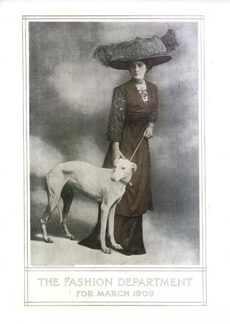 1909 Greyhound and Fashions from Ladies Home Journal