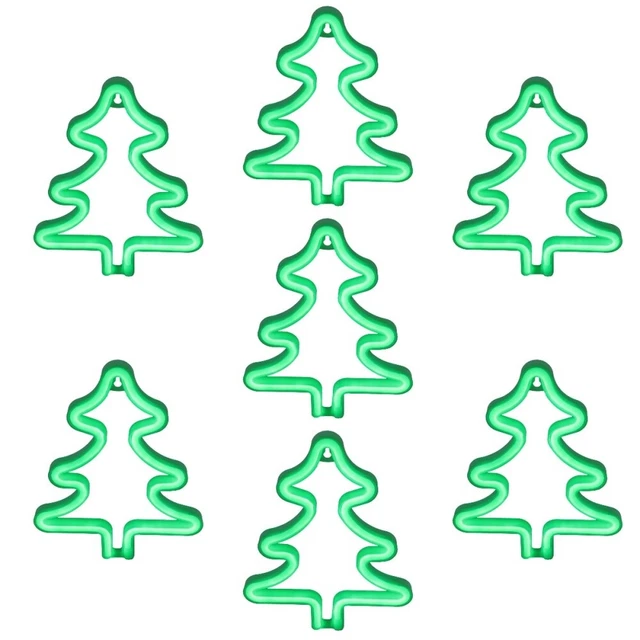 7 PCS MODELING Light Christmas Tree Neon Sign Exquisite Scene Lamp